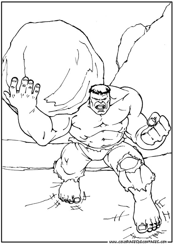 Disegno da colorare: Hulk (Supereroe) #79033 - Pagine da Colorare Stampabili Gratuite
