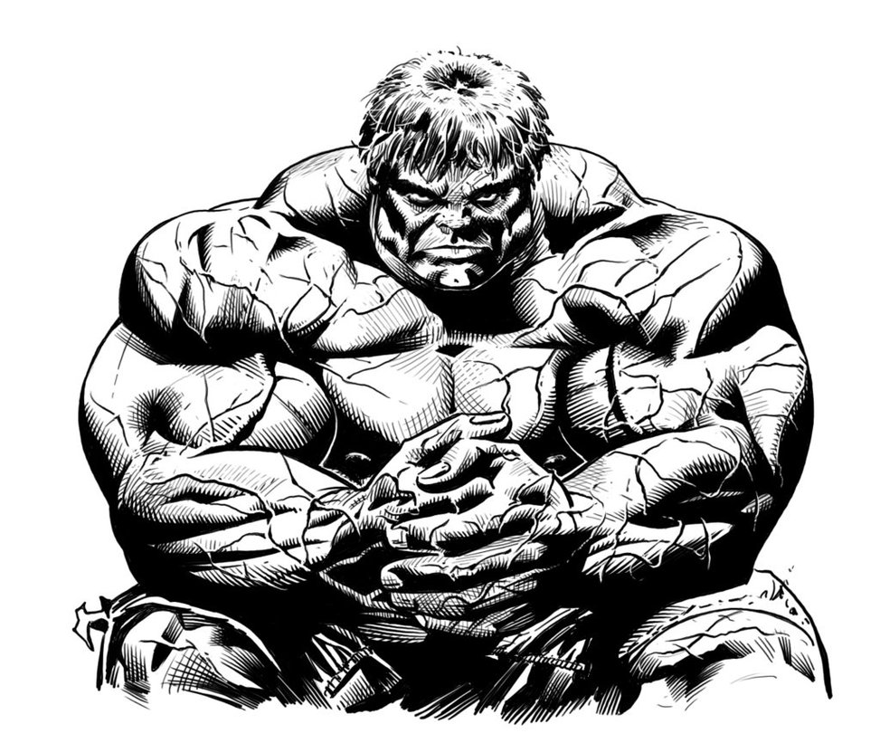 Disegno da colorare: Hulk (Supereroe) #79036 - Pagine da Colorare Stampabili Gratuite