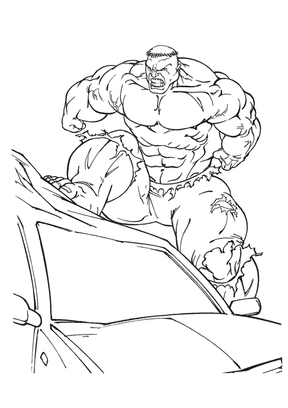 Disegno da colorare: Hulk (Supereroe) #79041 - Pagine da Colorare Stampabili Gratuite