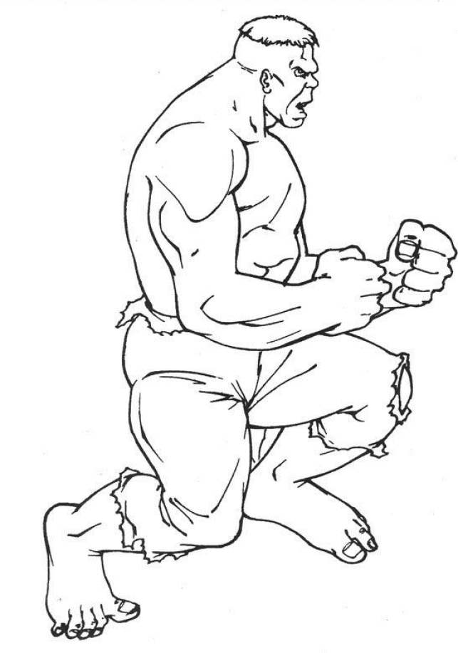 Disegno da colorare: Hulk (Supereroe) #79043 - Pagine da Colorare Stampabili Gratuite