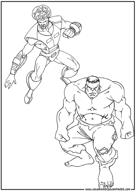 Disegno da colorare: Hulk (Supereroe) #79053 - Pagine da Colorare Stampabili Gratuite