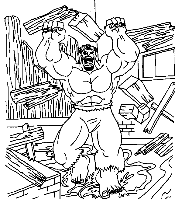 Disegno da colorare: Hulk (Supereroe) #79056 - Pagine da Colorare Stampabili Gratuite