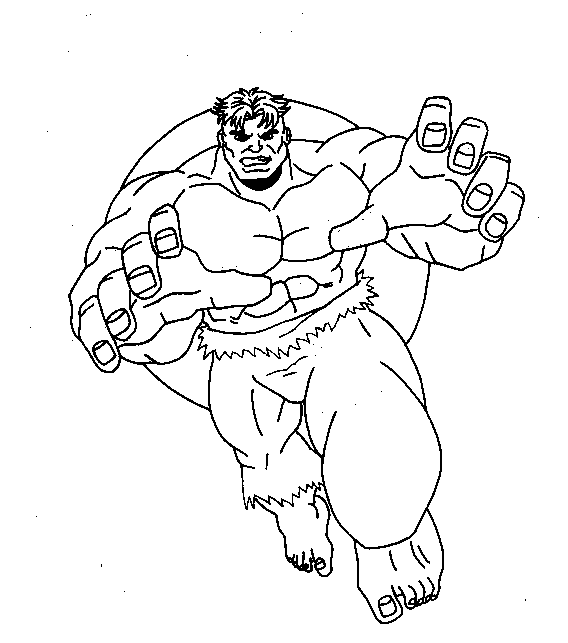 Disegno da colorare: Hulk (Supereroe) #79060 - Pagine da Colorare Stampabili Gratuite
