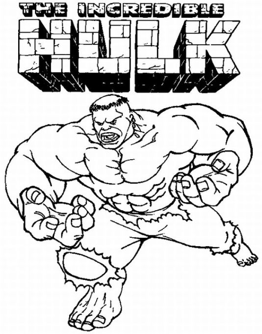 Disegno da colorare: Hulk (Supereroe) #79071 - Pagine da Colorare Stampabili Gratuite