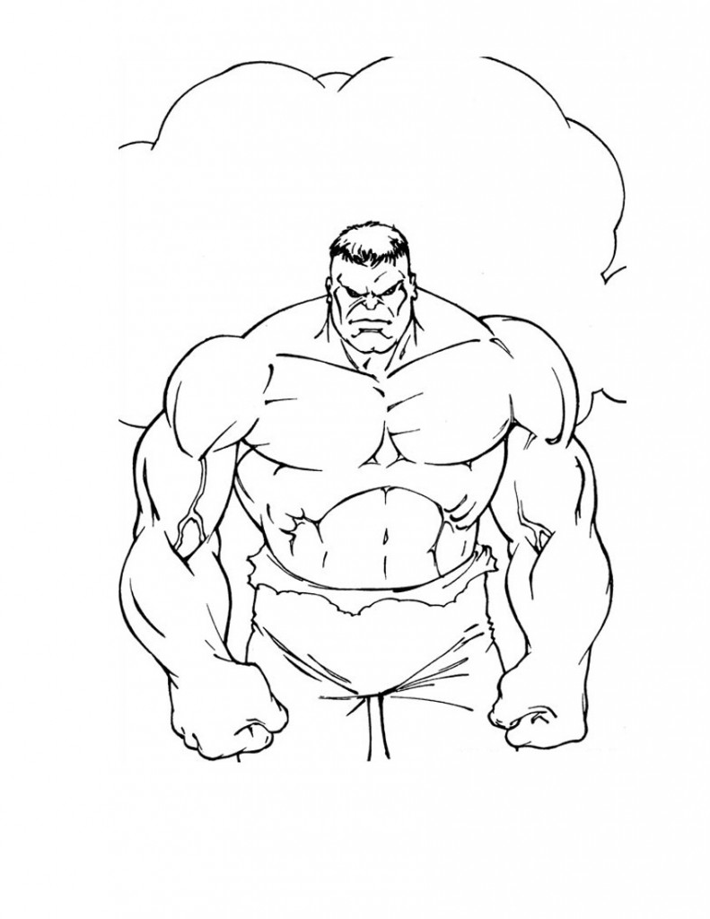 Disegno da colorare: Hulk (Supereroe) #79079 - Pagine da Colorare Stampabili Gratuite