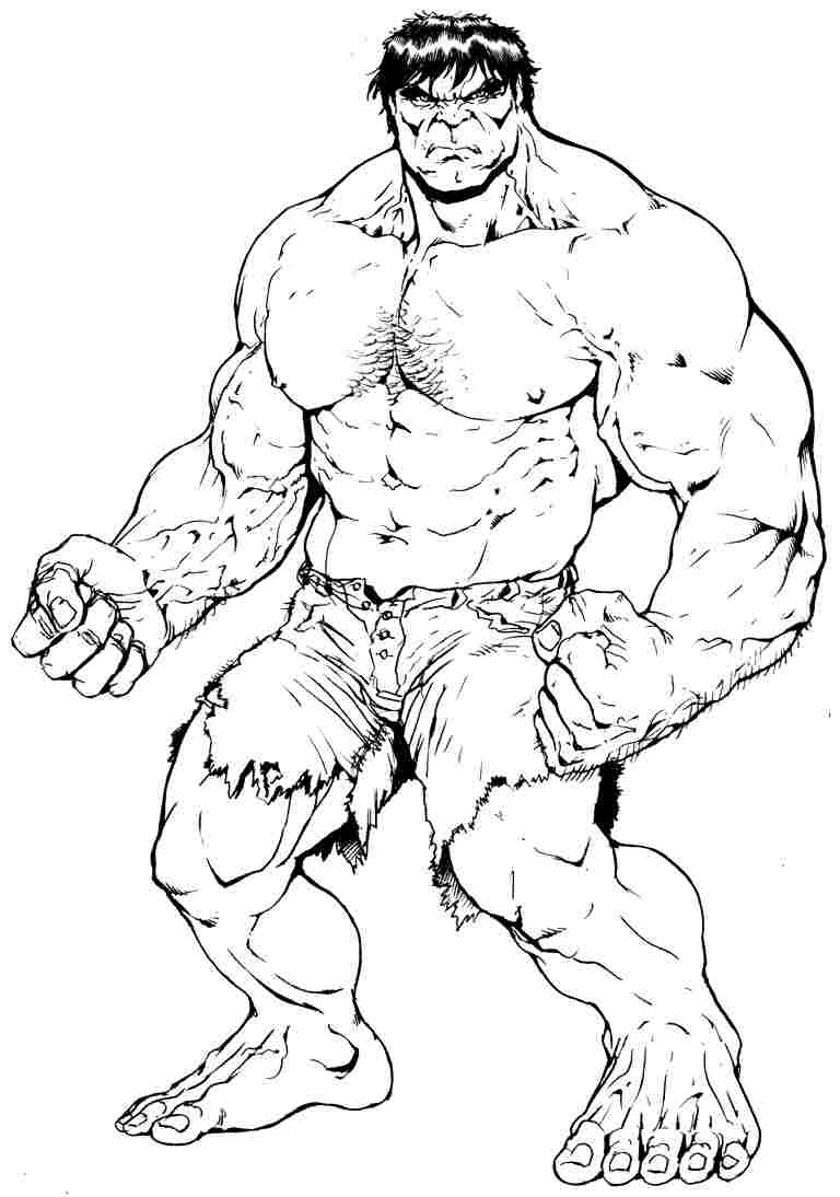 Disegno da colorare: Hulk (Supereroe) #79082 - Pagine da Colorare Stampabili Gratuite
