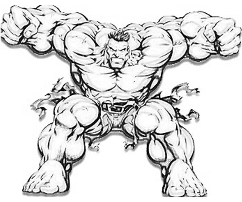 Disegno da colorare: Hulk (Supereroe) #79084 - Pagine da Colorare Stampabili Gratuite