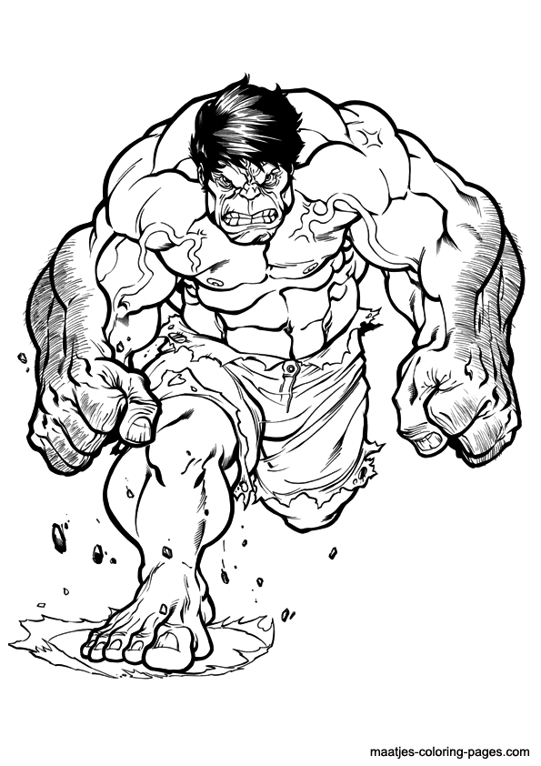 Disegno da colorare: Hulk (Supereroe) #79087 - Pagine da Colorare Stampabili Gratuite