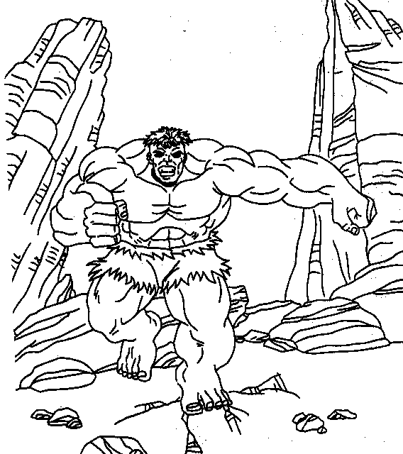 Disegno da colorare: Hulk (Supereroe) #79102 - Pagine da Colorare Stampabili Gratuite