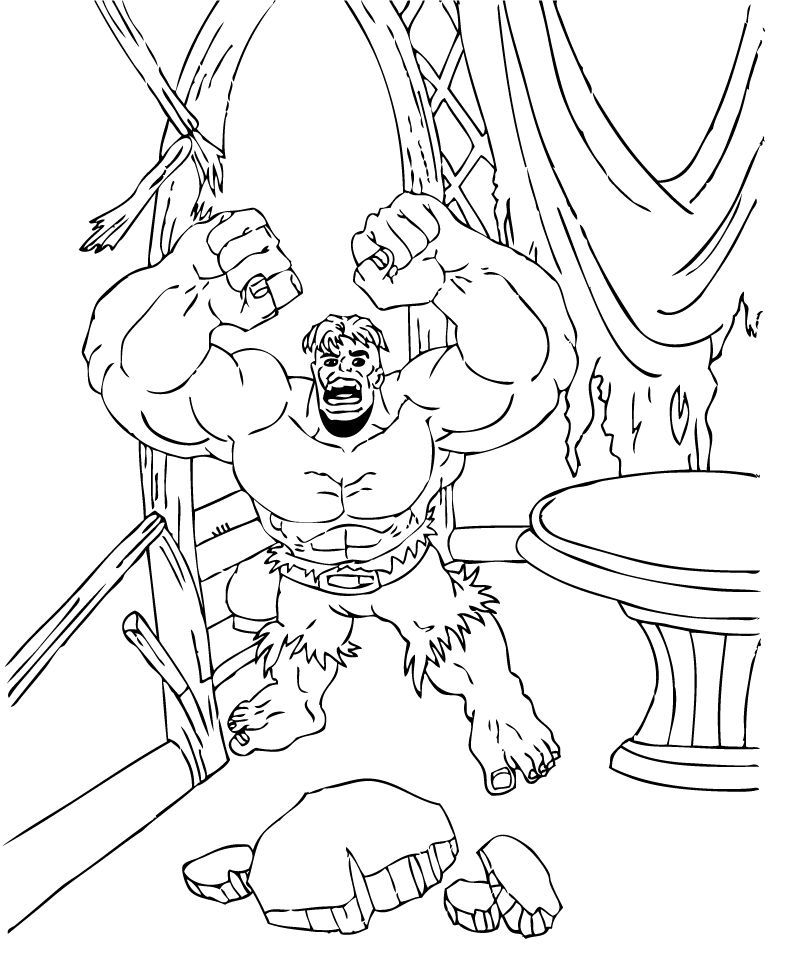Disegno da colorare: Hulk (Supereroe) #79108 - Pagine da Colorare Stampabili Gratuite