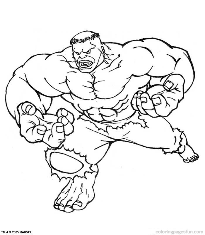 Disegno da colorare: Hulk (Supereroe) #79109 - Pagine da Colorare Stampabili Gratuite