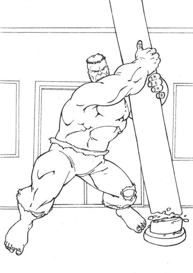 Disegno da colorare: Hulk (Supereroe) #79118 - Pagine da Colorare Stampabili Gratuite