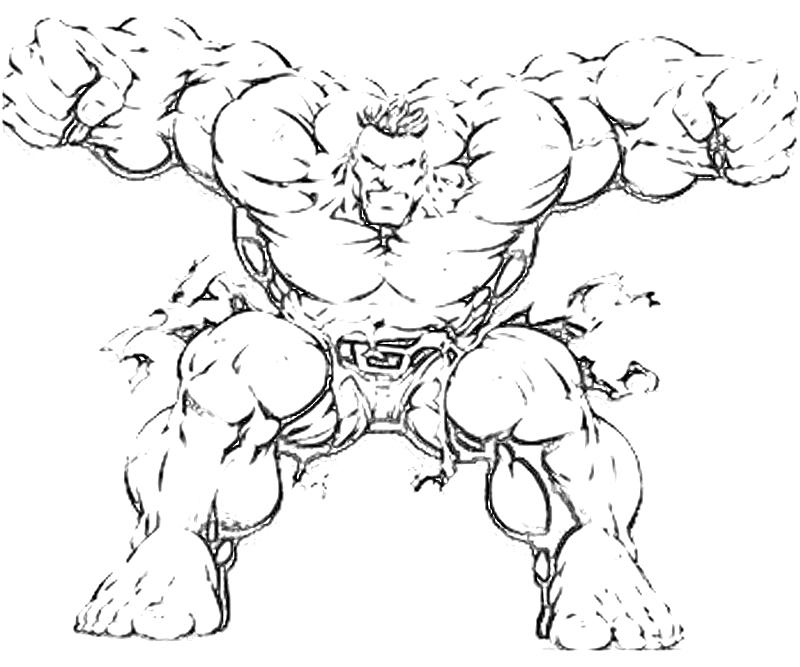 Disegno da colorare: Hulk (Supereroe) #79122 - Pagine da Colorare Stampabili Gratuite