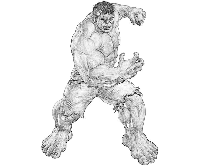 Disegno da colorare: Hulk (Supereroe) #79136 - Pagine da Colorare Stampabili Gratuite