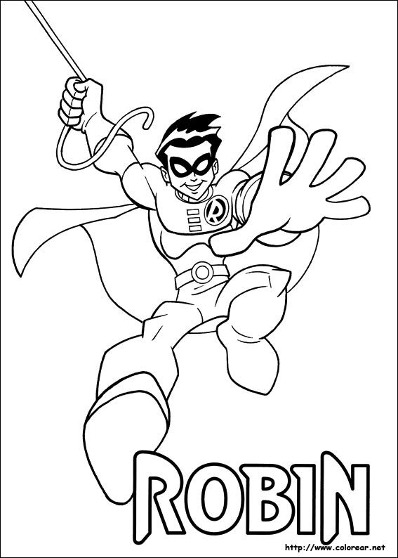 Disegno da colorare: I supereroi della DC Comics (Supereroe) #80120 - Pagine da Colorare Stampabili Gratuite