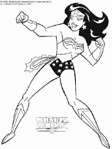 Disegno da colorare: I supereroi della DC Comics (Supereroe) #80124 - Pagine da Colorare Stampabili Gratuite