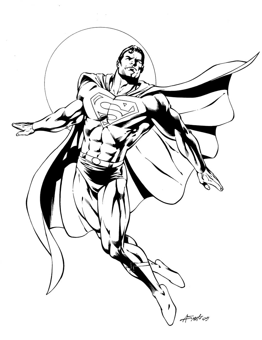 Disegno da colorare: I supereroi della DC Comics (Supereroe) #80131 - Pagine da Colorare Stampabili Gratuite