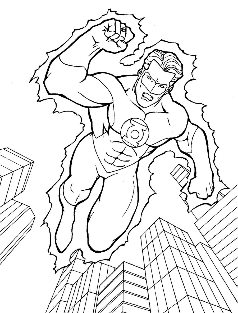 Disegno da colorare: I supereroi della DC Comics (Supereroe) #80149 - Pagine da Colorare Stampabili Gratuite
