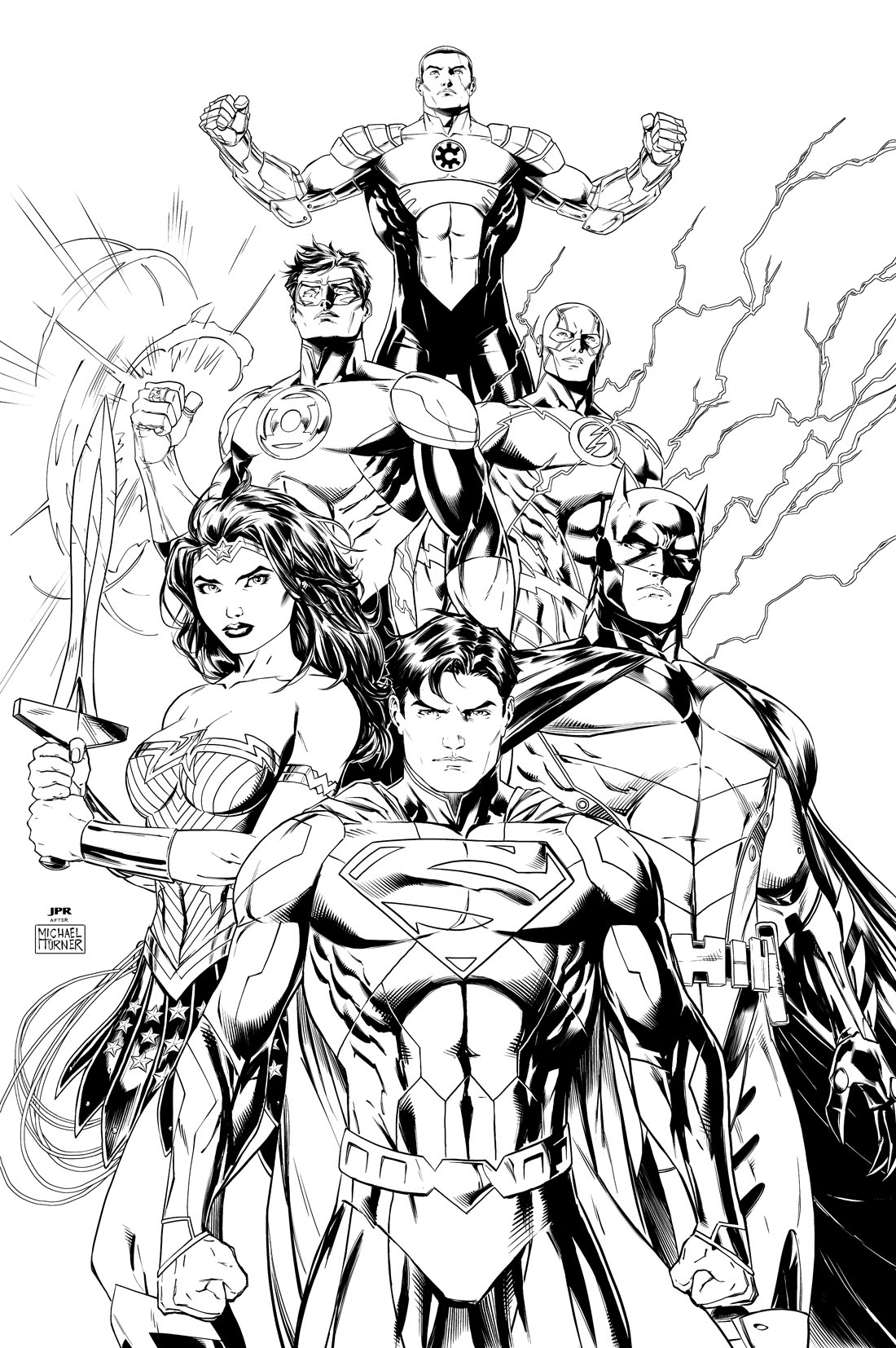 Disegno da colorare: I supereroi della DC Comics (Supereroe) #80173 - Pagine da Colorare Stampabili Gratuite
