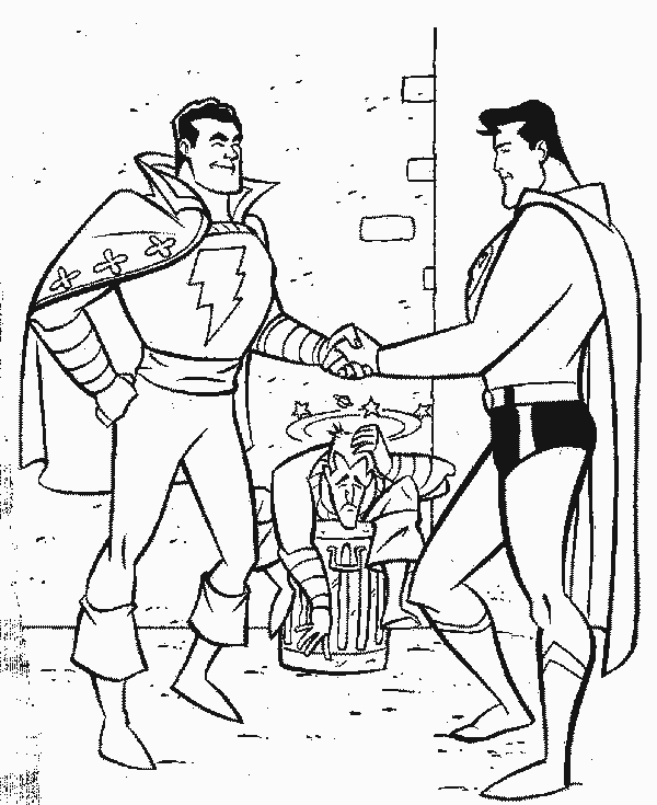 Disegno da colorare: I supereroi della DC Comics (Supereroe) #80194 - Pagine da Colorare Stampabili Gratuite