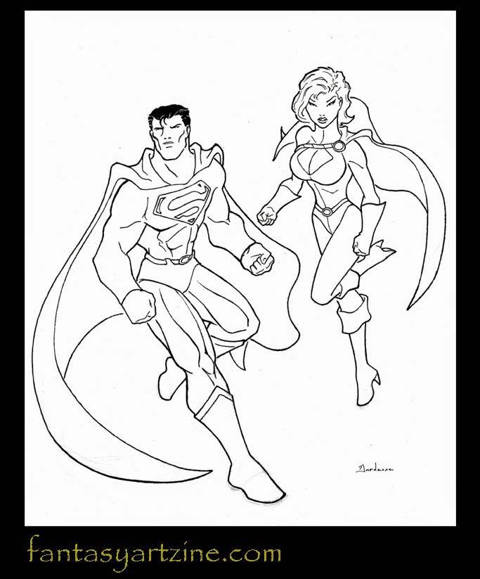Disegno da colorare: I supereroi della DC Comics (Supereroe) #80222 - Pagine da Colorare Stampabili Gratuite