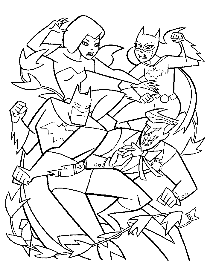 Disegno da colorare: I supereroi della DC Comics (Supereroe) #80225 - Pagine da Colorare Stampabili Gratuite