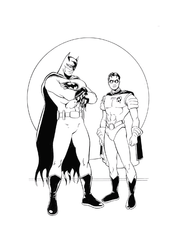 Disegno da colorare: I supereroi della DC Comics (Supereroe) #80264 - Pagine da Colorare Stampabili Gratuite