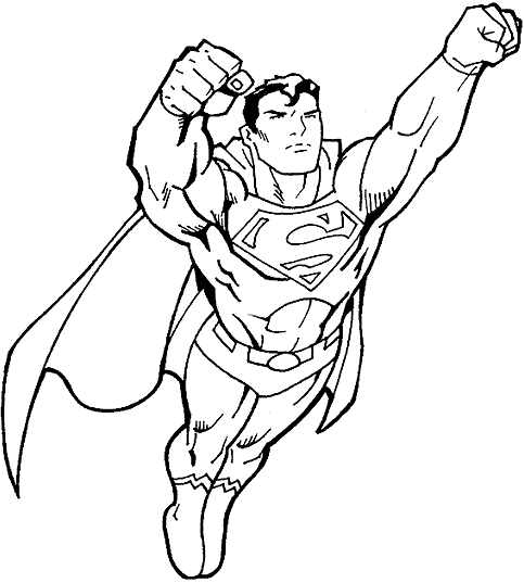 Disegno da colorare: I supereroi della DC Comics (Supereroe) #80270 - Pagine da Colorare Stampabili Gratuite