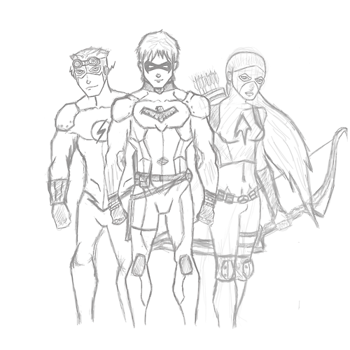 Disegno da colorare: I supereroi della DC Comics (Supereroe) #80294 - Pagine da Colorare Stampabili Gratuite