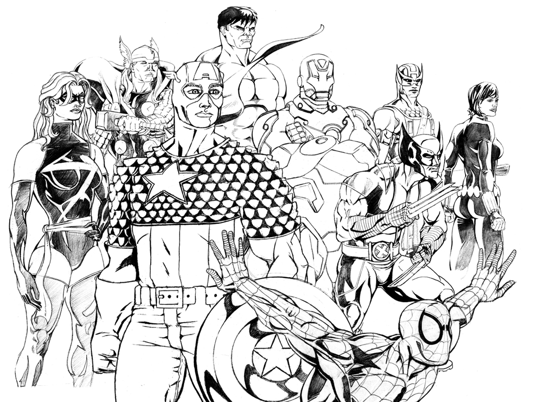 Disegno da colorare: I supereroi della DC Comics (Supereroe) #80357 - Pagine da Colorare Stampabili Gratuite