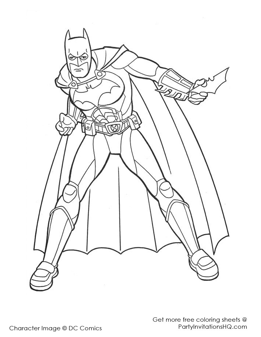 Disegno da colorare: I supereroi della DC Comics (Supereroe) #80382 - Pagine da Colorare Stampabili Gratuite