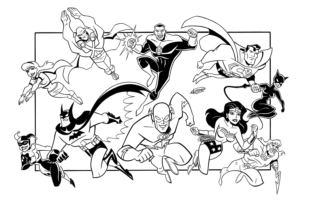 Disegno da colorare: I supereroi della DC Comics (Supereroe) #80438 - Pagine da Colorare Stampabili Gratuite