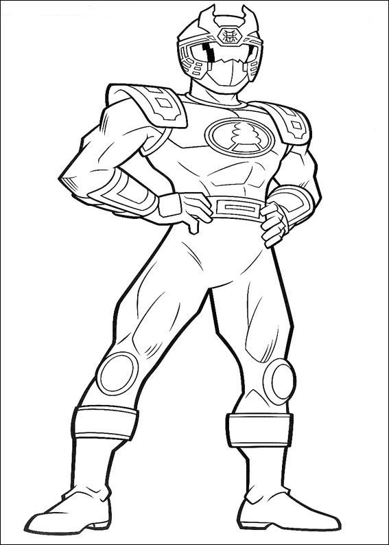 Disegno da colorare: Power Ranger (Supereroe) #49951 - Pagine da Colorare Stampabili Gratuite