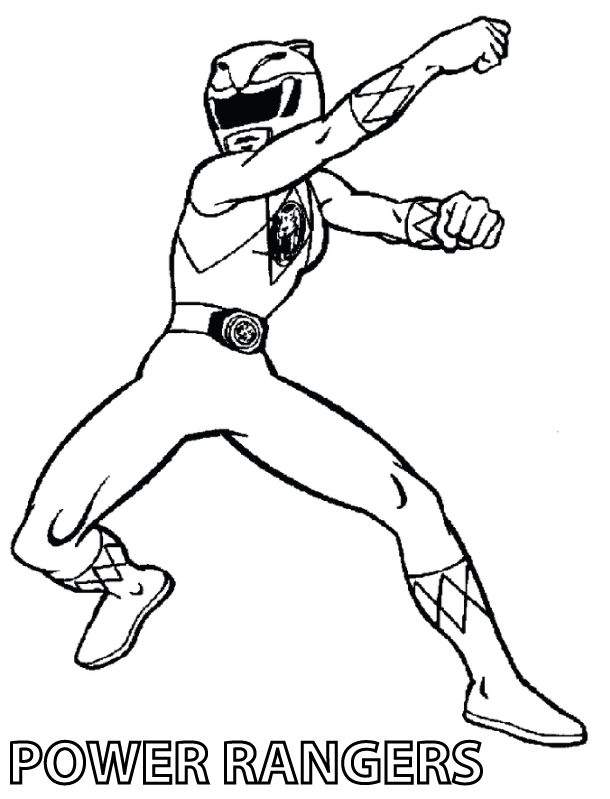 Disegno da colorare: Power Ranger (Supereroe) #49962 - Pagine da Colorare Stampabili Gratuite