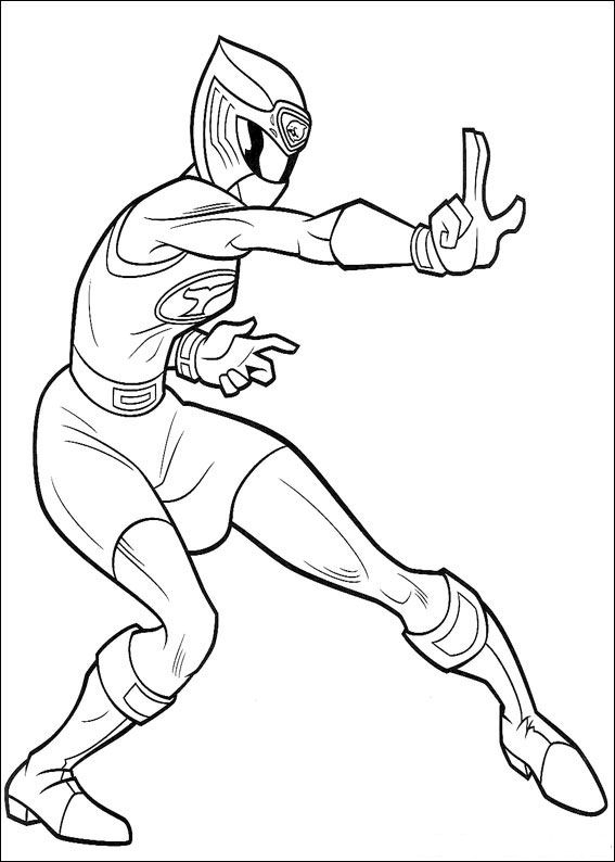 Disegno da colorare: Power Ranger (Supereroe) #49994 - Pagine da Colorare Stampabili Gratuite