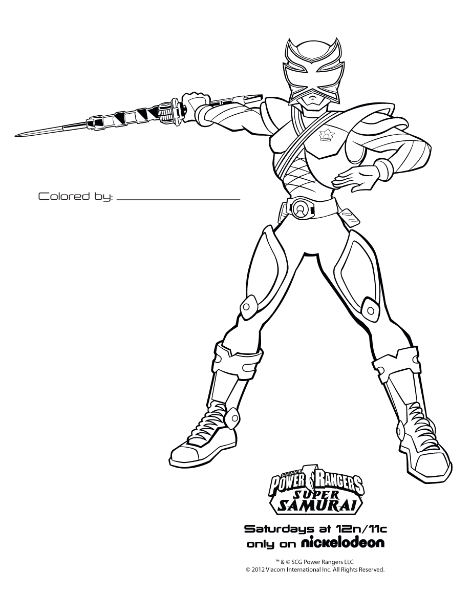Disegno da colorare: Power Ranger (Supereroe) #50002 - Pagine da Colorare Stampabili Gratuite