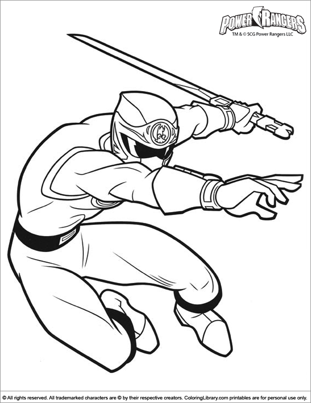 Disegno da colorare: Power Ranger (Supereroe) #50010 - Pagine da Colorare Stampabili Gratuite
