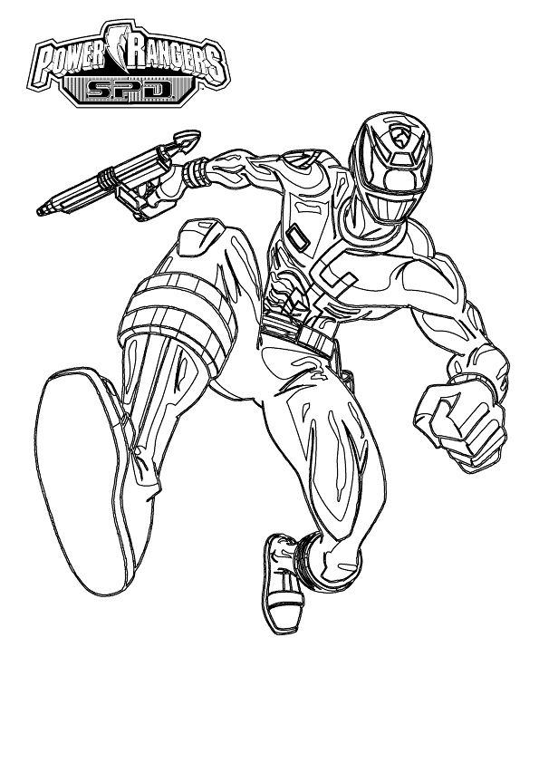 Disegno da colorare: Power Ranger (Supereroe) #50041 - Pagine da Colorare Stampabili Gratuite