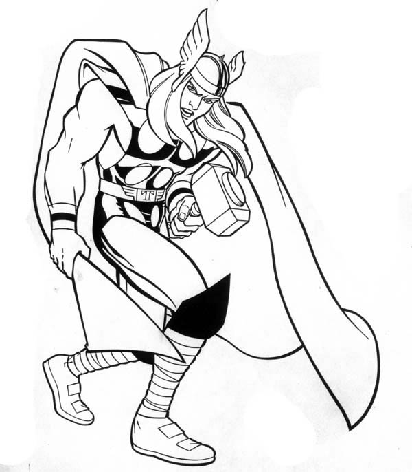 Disegno da colorare: Supereroi Marvel (Supereroe) #79640 - Pagine da Colorare Stampabili Gratuite