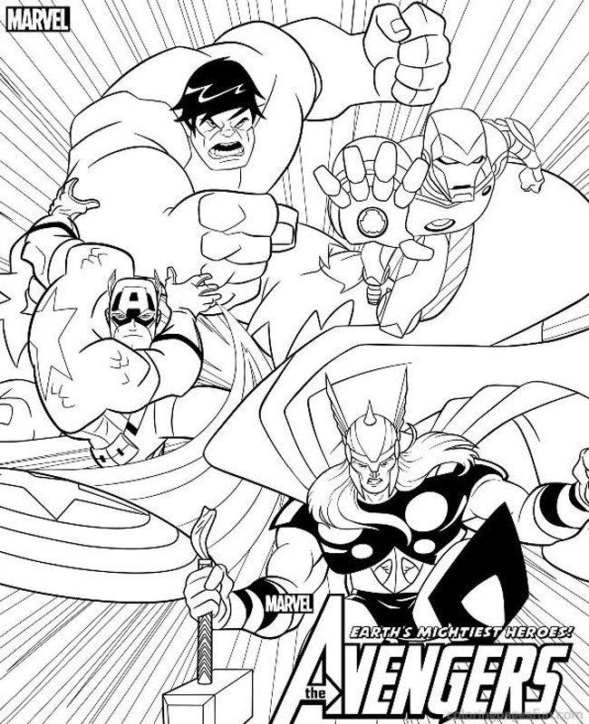 Disegno da colorare: Supereroi Marvel (Supereroe) #79806 - Pagine da Colorare Stampabili Gratuite