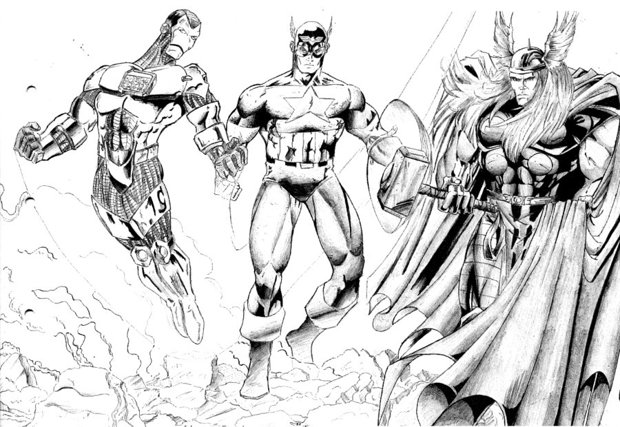 Disegno da colorare: Supereroi Marvel (Supereroe) #79955 - Pagine da Colorare Stampabili Gratuite