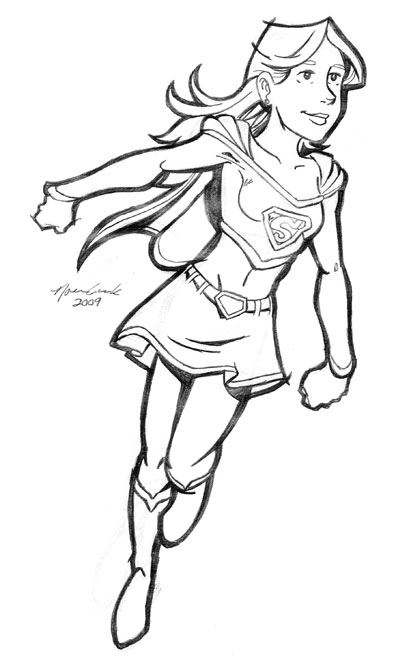 Disegno da colorare: Supergirl (Supereroe) #83924 - Pagine da Colorare Stampabili Gratuite