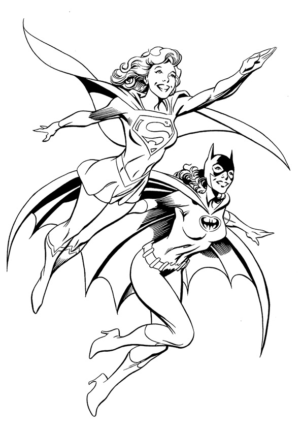 Disegno da colorare: Supergirl (Supereroe) #83927 - Pagine da Colorare Stampabili Gratuite