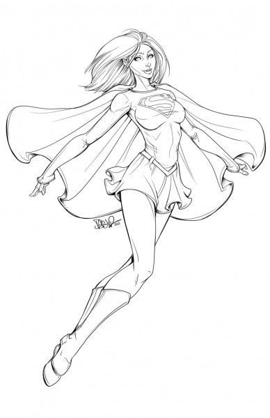 Disegno da colorare: Supergirl (Supereroe) #83929 - Pagine da Colorare Stampabili Gratuite