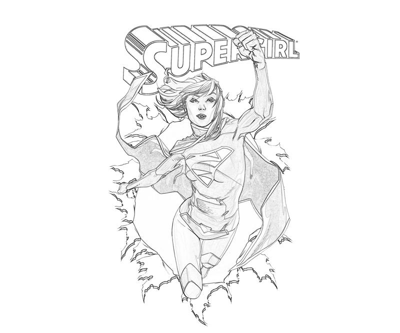 Disegno da colorare: Supergirl (Supereroe) #83932 - Pagine da Colorare Stampabili Gratuite