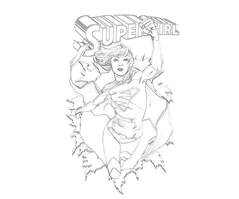 Disegno da colorare: Supergirl (Supereroe) #83941 - Pagine da Colorare Stampabili Gratuite
