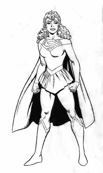 Disegno da colorare: Supergirl (Supereroe) #83950 - Pagine da Colorare Stampabili Gratuite
