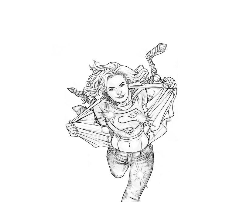Disegno da colorare: Supergirl (Supereroe) #83958 - Pagine da Colorare Stampabili Gratuite