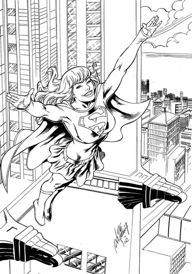 Disegno da colorare: Supergirl (Supereroe) #83982 - Pagine da Colorare Stampabili Gratuite