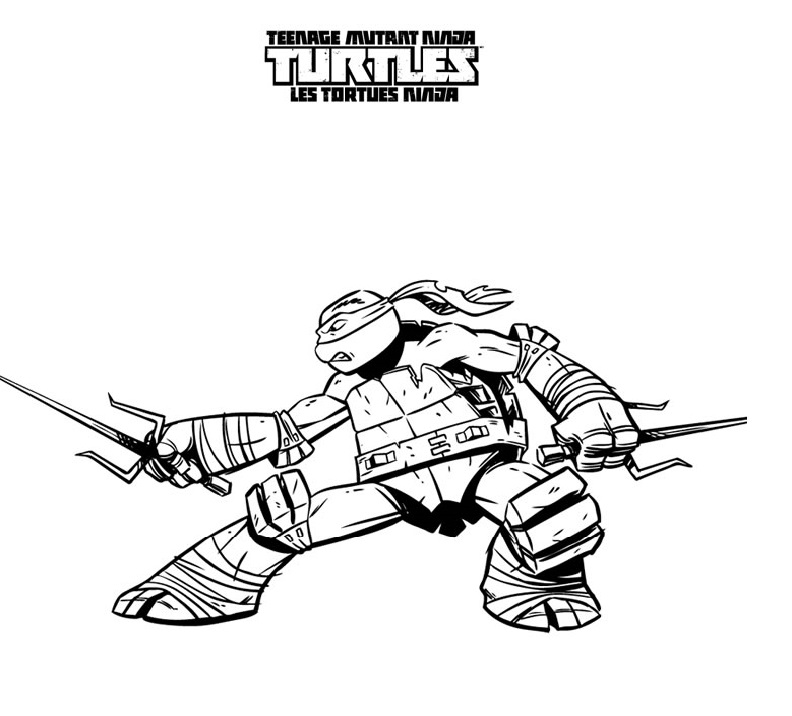 Disegno da colorare: tartarughe Ninja (Supereroe) #75367 - Pagine da Colorare Stampabili Gratuite